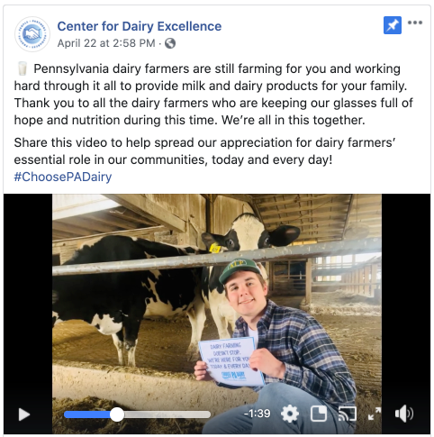 Dairy Farmers’ Essential Role in our Communities, Today and Every Day!