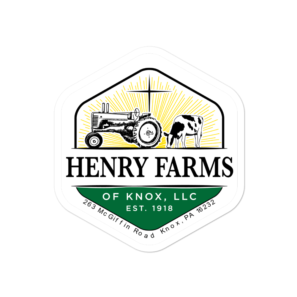 Henry Dairy Farms Bubble-free stickers