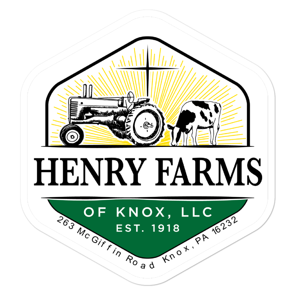Henry Dairy Farms Bubble-free stickers